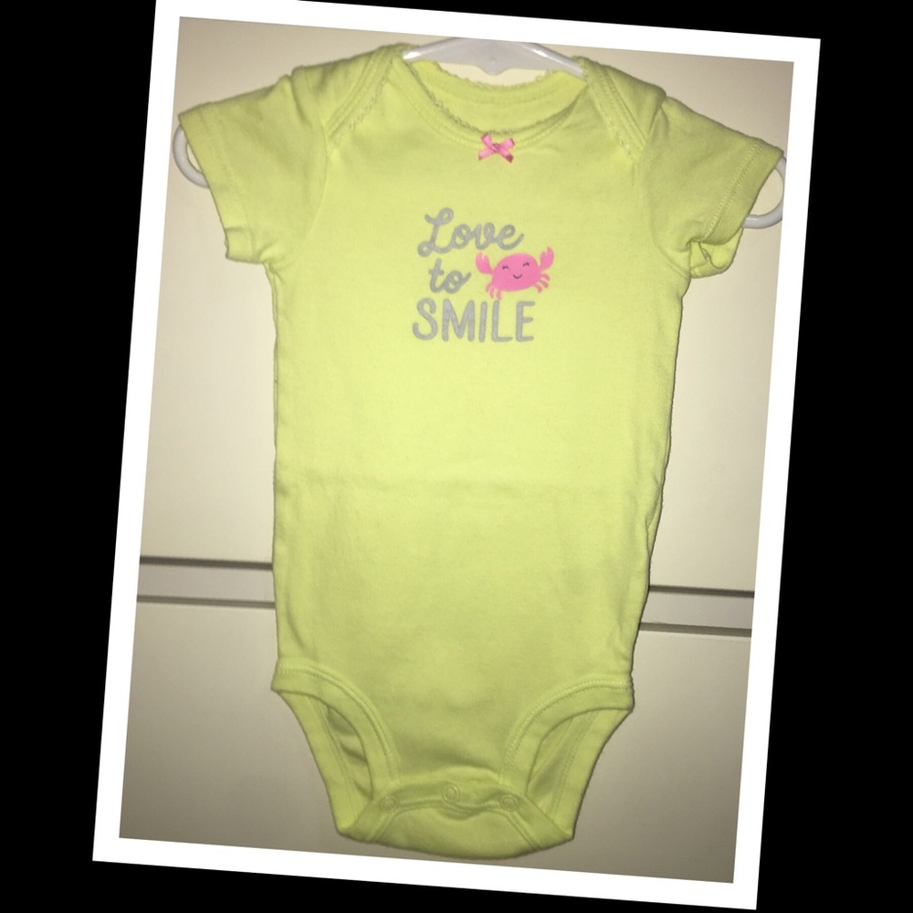 3/$20 •Carters baby girl “Love to Smile” outfit💛NWT💛 - Picture 2 of 4